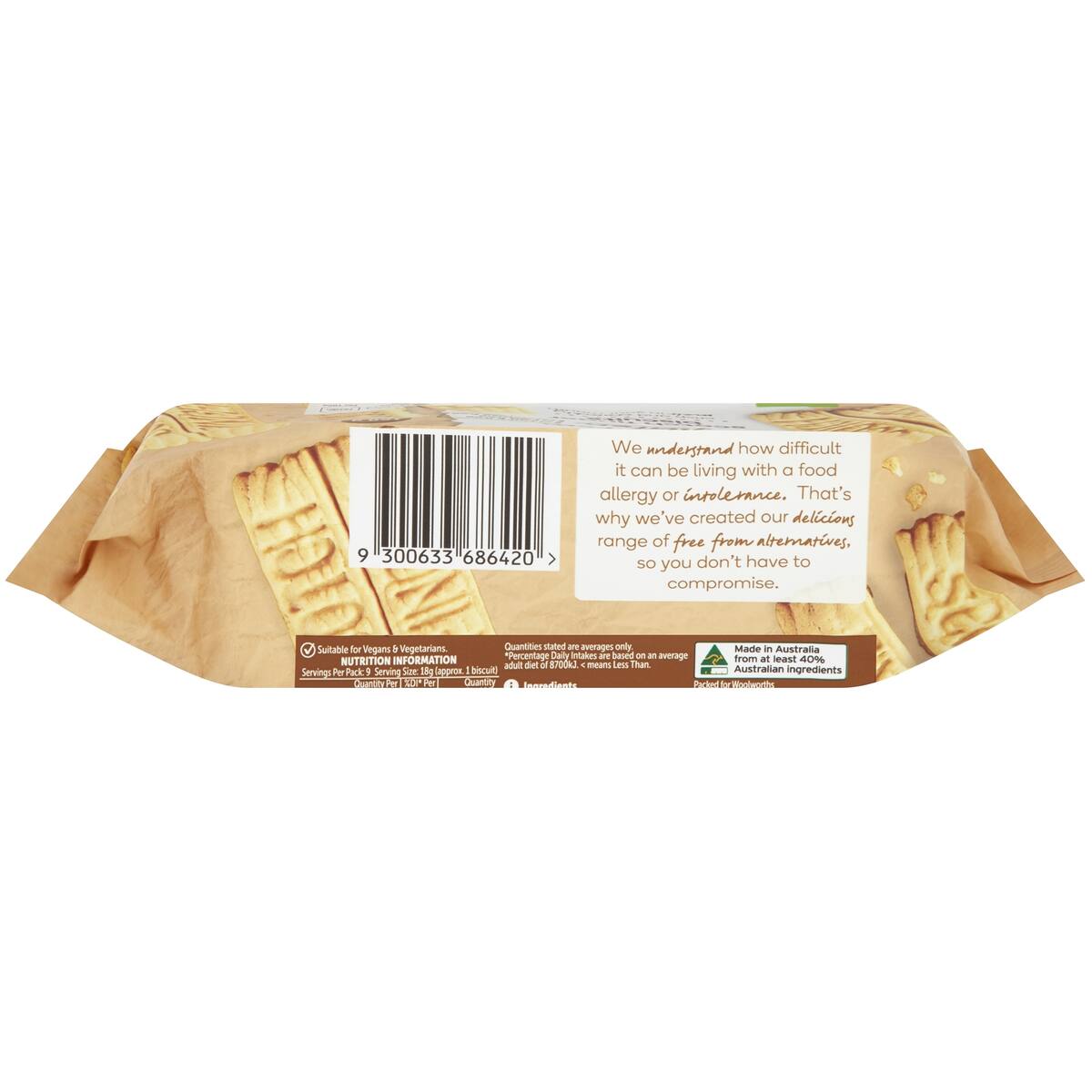 Woolworths Free From Gluten Scotch Finger Biscuits 160g bunch