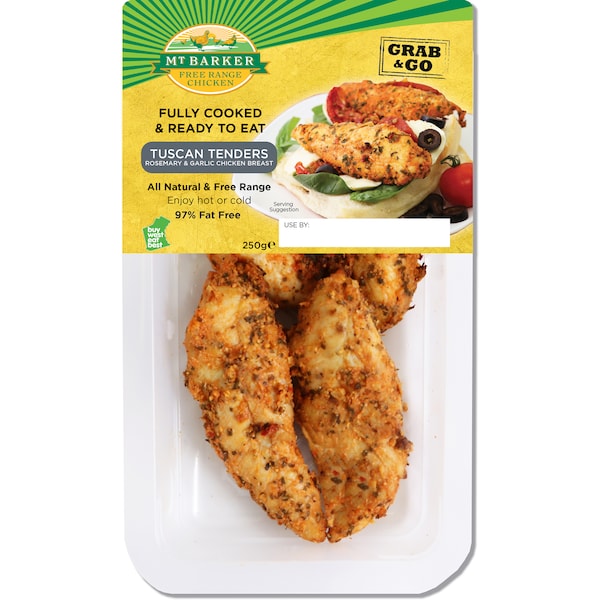 Mt Barker Tuscan Tenders Rosemary & Garlic Chicken Breast 250g