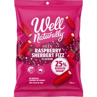 Well Naturally Stix Raspberry Sherbert Fizz Flavour