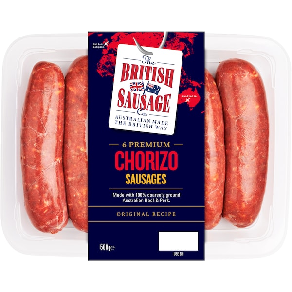 The British Sausage Co Chorizo 6 Pack