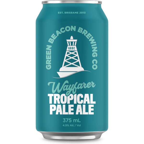 Green Beacon Brewing Co Wayfarer Tropical Pale Ale Can 375ml