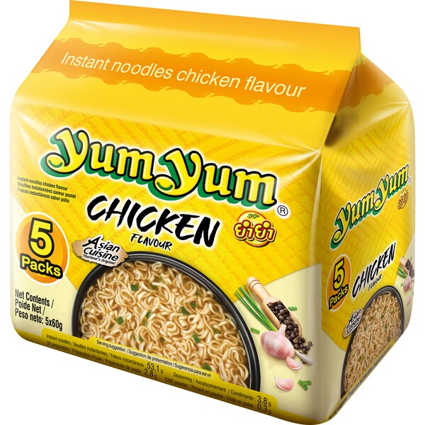 YumYum Instant Noodles Chicken 60g x 5 pack