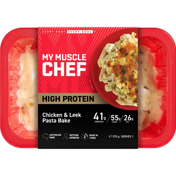 My Muscle Chef Chicken & Leek Pasta Bake High Protein 370g