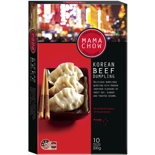 Mama Chow Korean Beef Dumplings 200g