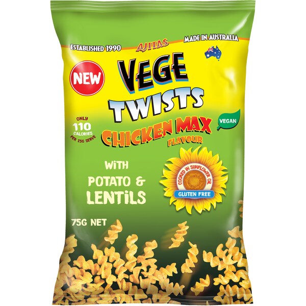 Vege Chips Twists Chicken 75g