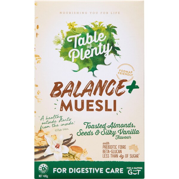 Table Of Plenty Balance + Muesli 400g