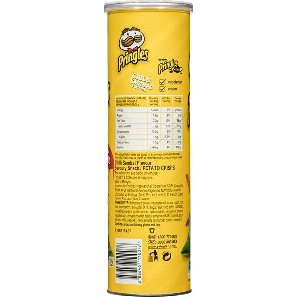 Pringles Chilli Sambal Chips 134g