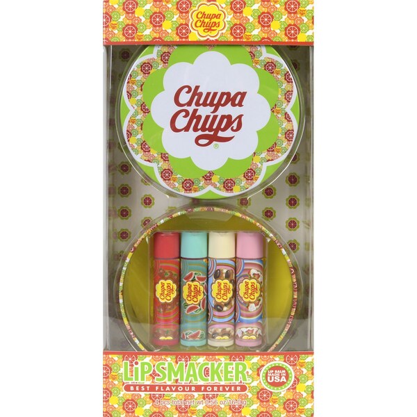 Lip Smacker Chupa Chups Tin 4 Pack
