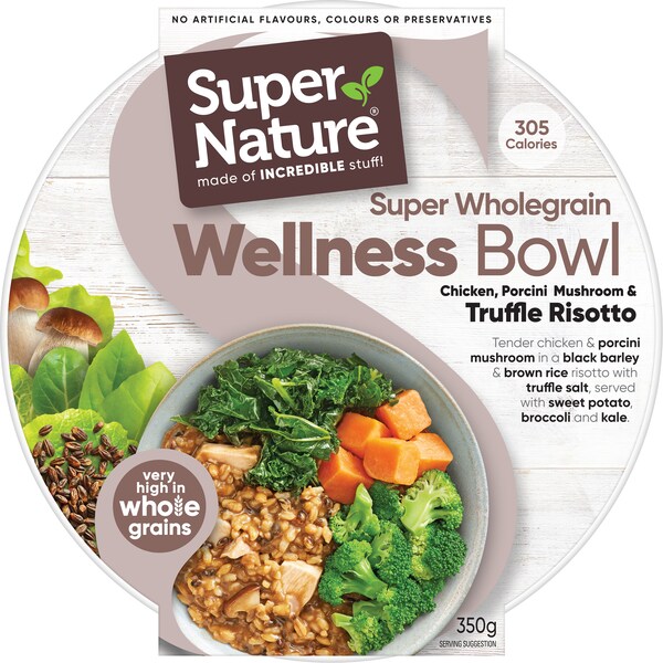 Super Nature Wholegrain Chicken Porcini, Mushroom & Risotto Frozen Meal 350g