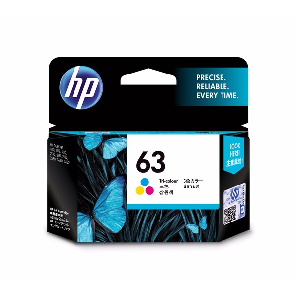 HP 63 Tri-Color Ink Cartridge each