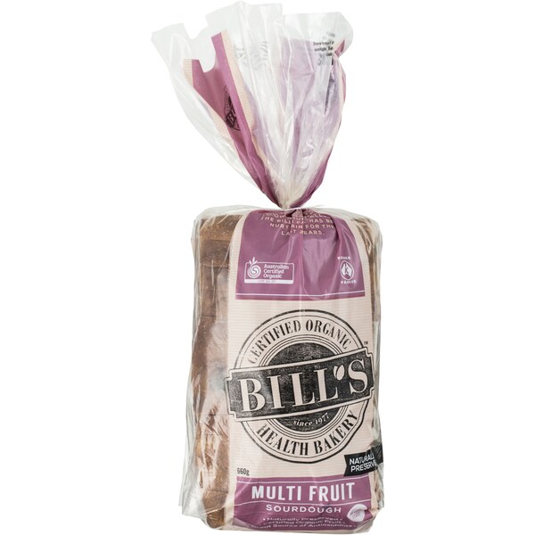 Bill's Health Bakery Multifruit Sourdough Loaf 660g