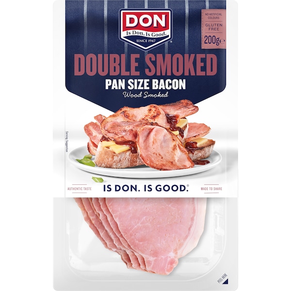 Don Premium Double Smoked Pan Size Bacon 200g