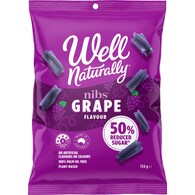 Well Naturally Nibs Grape Flavour