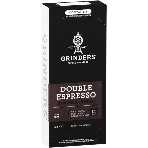 Grinders Coffee Capsules Double Espresso Nespresso System 10 Pack