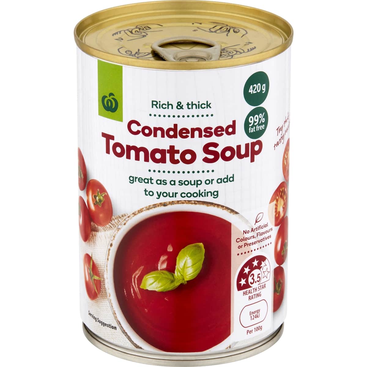 Woolworths Tomato Soup 420g bunch