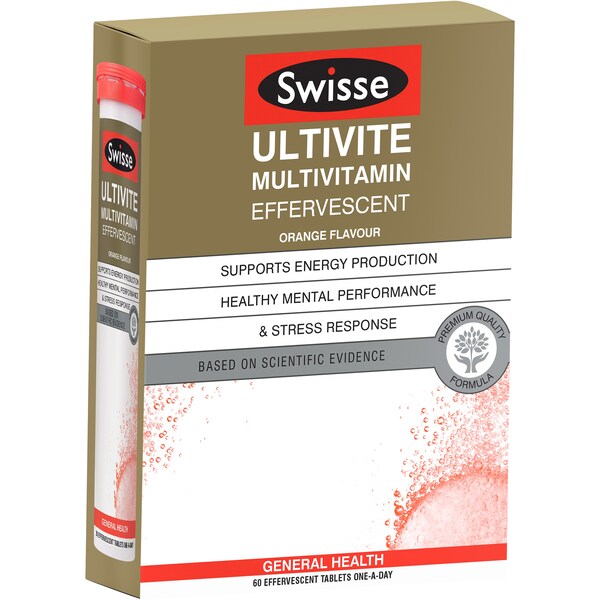 Swisse Ultivite Effervescent Multivitamin 60 Pack