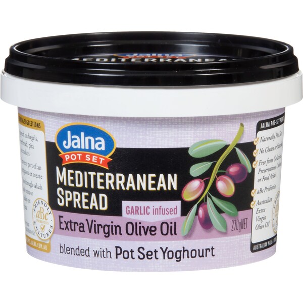 Jalna Pot Set Garlic Infused Olive Oil Spread 270g
