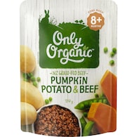 Only Organic Pumpkin Potato & Beef 8+ Months