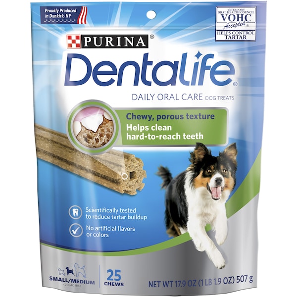 Dentalife Adult Small/Medium Breed Dog Dental Treats 25 Pack