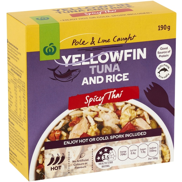 Woolworths Tuna Thai Spicy Fried Rice 190g