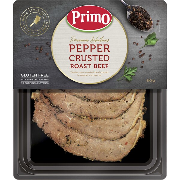 Primo Premium Selections Pepper Crusted Roast Beef 80g