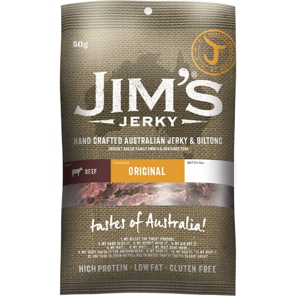 Jims Jerky Beef Jerky Original 50g
