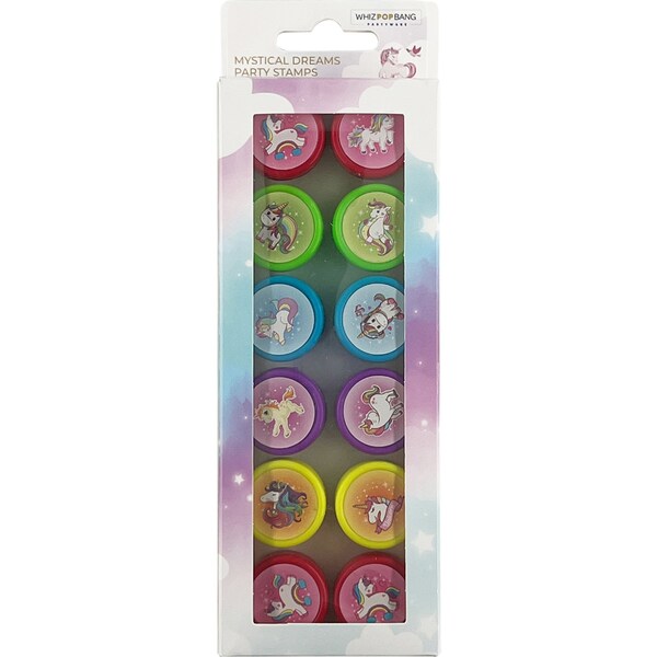Whiz Pop Bang Party Stamps Assorted 12 pack