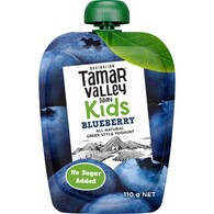 Tamar Valley Dairy Kids Greek Yoghurt Pouch Blueberry