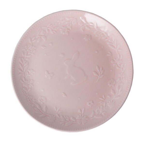 Easter Emboss Round Plate Pink each