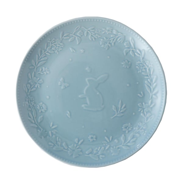 Easter Emboss Round Plate Blue each
