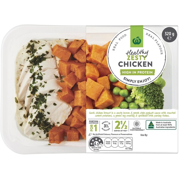 Woolworths Healthy Zesty Chicken & Sweet Potato 320g