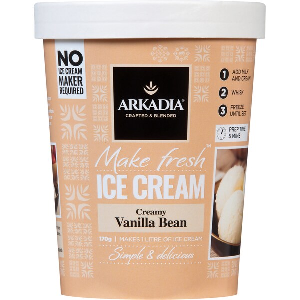 Arkadia Vanilla Bean Diy Ice Cream 170g