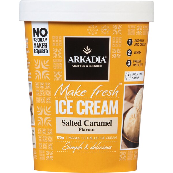 Arkadia Salted Caramel Diy Ice Cream 170g