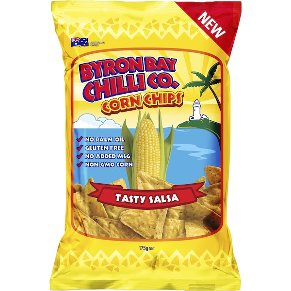Byron Bay Chilli Co. Salsa Picante Corn Chips 175g