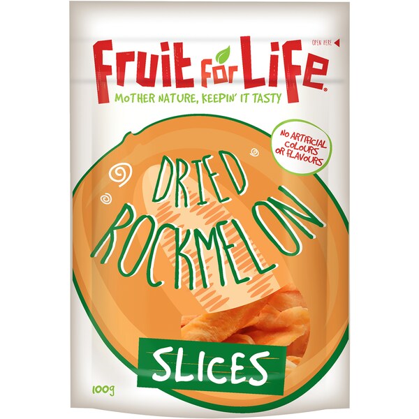 Fruit For Life Dried Rockmelon Slices 100g