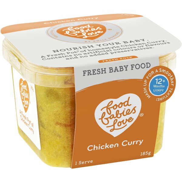 Food Babies Love Chicken Curry Fresh Pot 185g