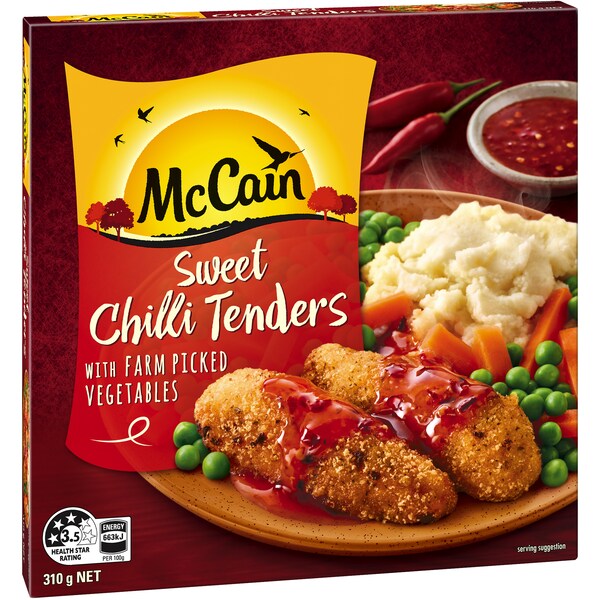 McCain Sweet Chilli Chicken Tenders Frozen Meal 310g