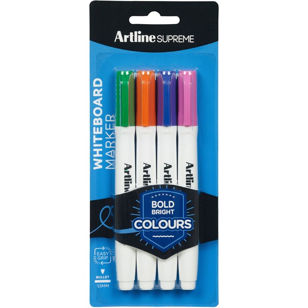 Artline Supreme Whiteboard Markers 4pk