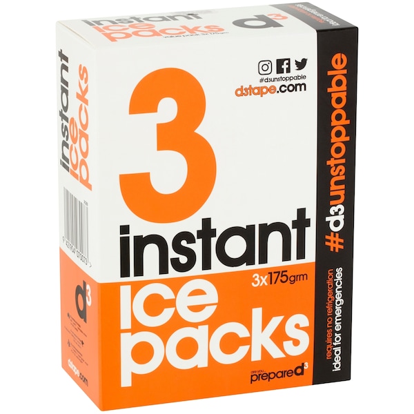 D3 Instant Ice Packs 3Pk 175g