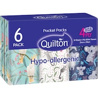 Quilton Pocket Packs 4Ply Hypo Allergenic
