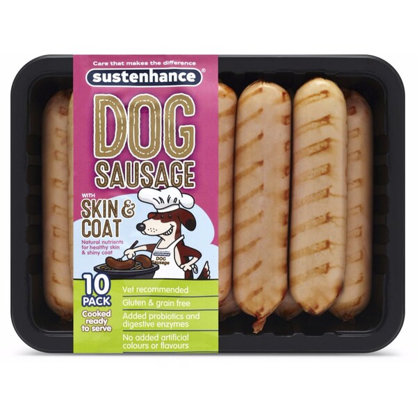 Sustenhance Dog Sausage With Skin & Coat 10 Pack