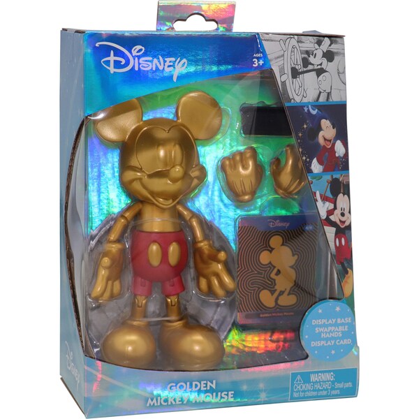 Disney Golden Mickey Figure 6 Inch Each
