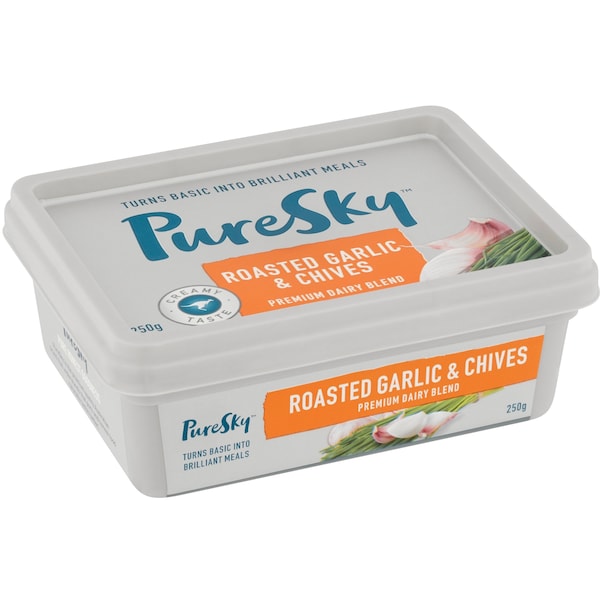 Puresky Roasted Garlic & Chive Butter Blend 250g