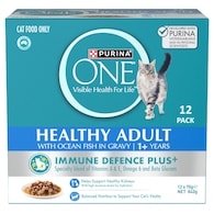 Purina One Wet Cat Food Healthy Adult Ocean Fish In Gravy