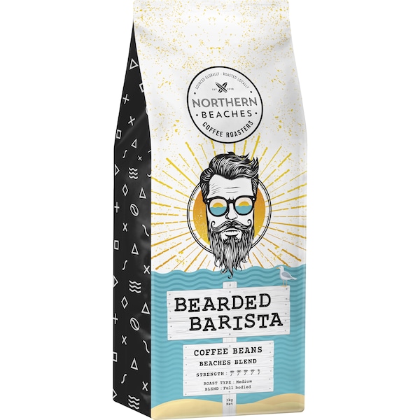 Northern Beaches Coffee Bearded Barista Coffee Beans 1kg