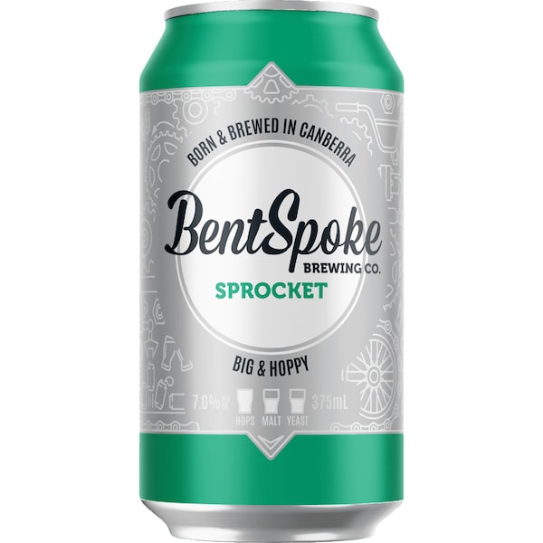 BentSpoke Brewing Co. Sprocket 'Big & Hoppy' Can 375mL