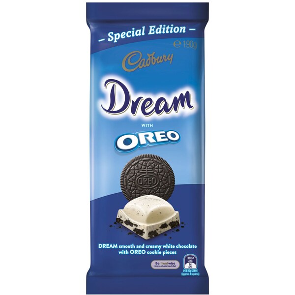 Cadbury Dream With Oreo Chocolate Block 190g