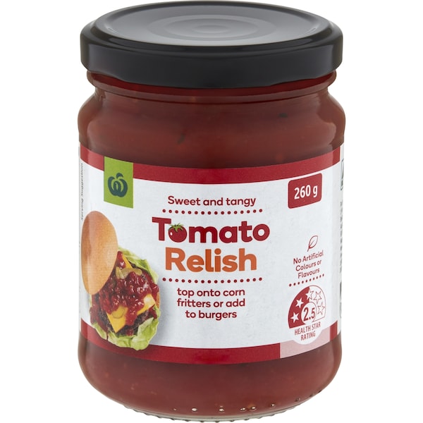 Woolworths Tomato Relish 260g