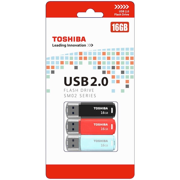 Toshiba Usb 2.0 Sm02 16gb 3 Pack