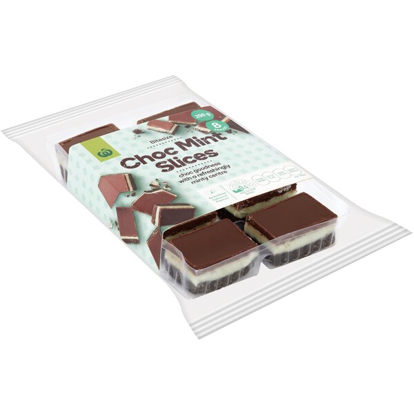 Woolworths Choc Mint Slices 8 Pack